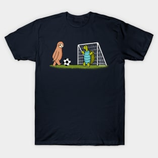 Sloth and turtle football T-Shirt